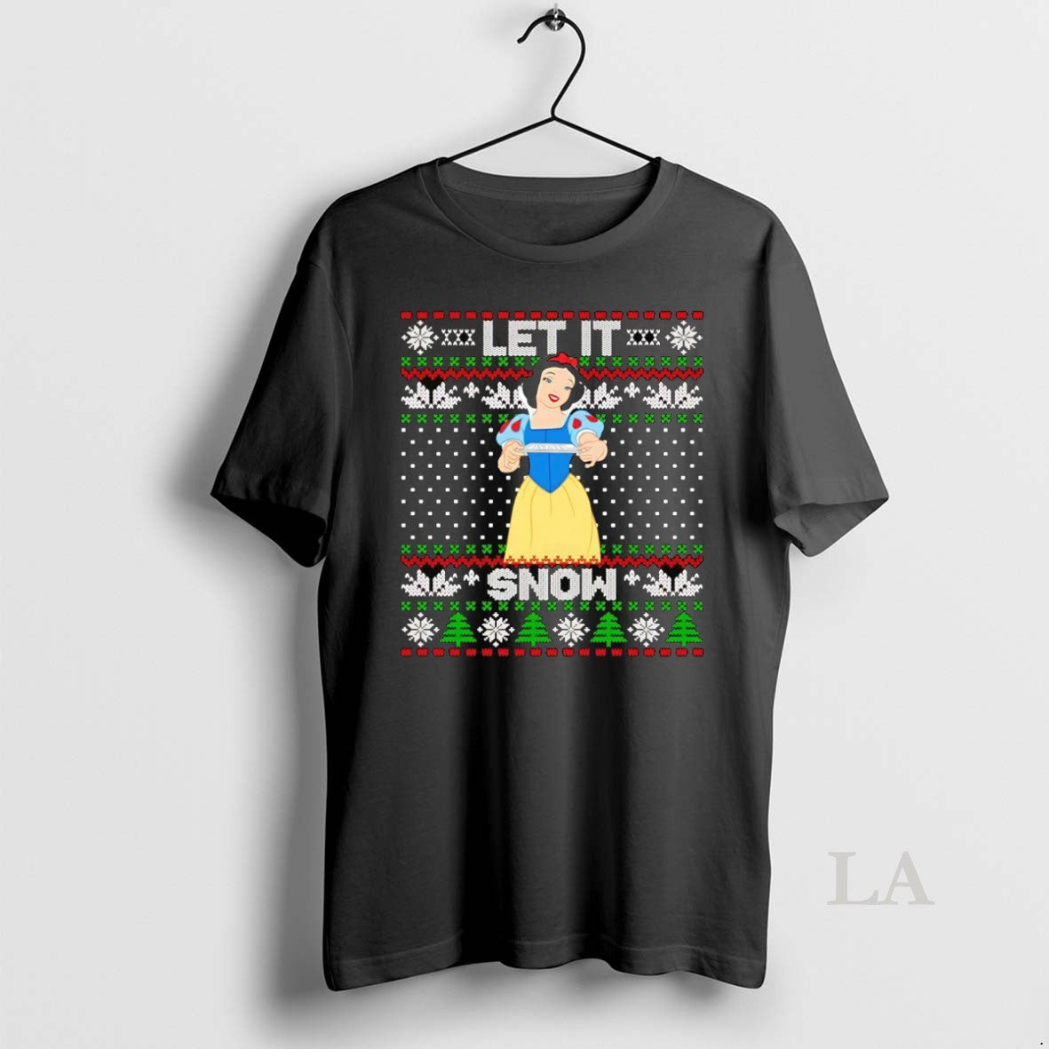 Original Snow White Let It Snow Ugly Christmas T-Shirts, Hoodie, Sweatshirt | InkNestWear.com