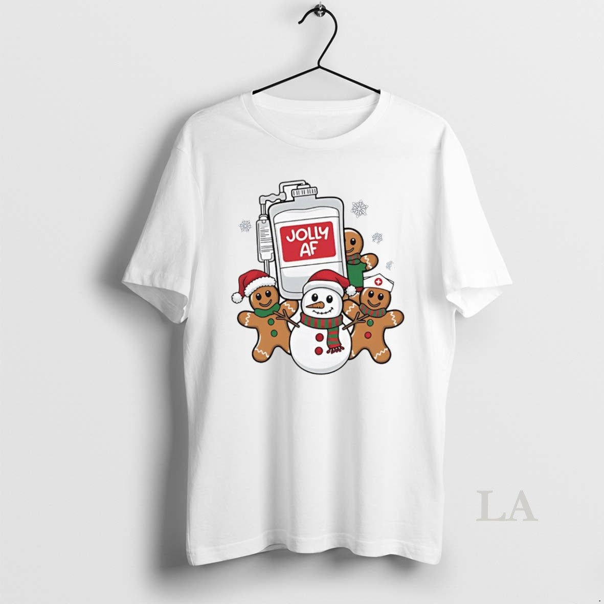 Original Snowman Gingerbreads Jolly Af Christmas T-Shirts, Hoodie, Sweatshirt | InkNestWear.com