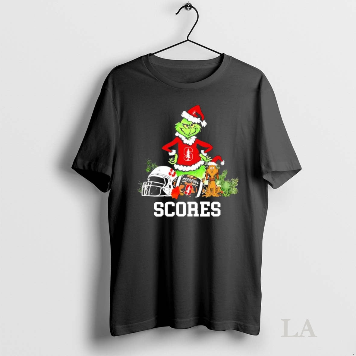 Original Stanford Cardinal Scores The Grinch And Max Helmet Christmas 2025 T-Shirts, Hoodie, Sweatshirt | InkNestWear.com