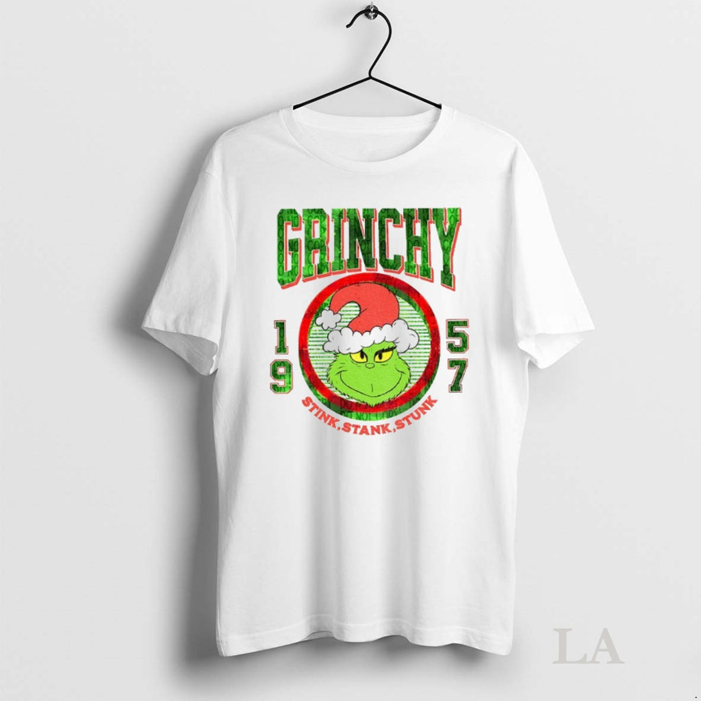 Original Stink Stank Stunk Santa Grinch Santa Claus 1957 Merry Christmas T-Shirts, Hoodie, Sweatshirt | InkNestWear.com