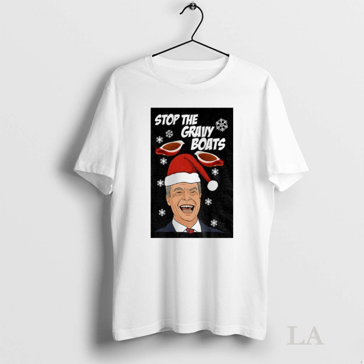 Original Stop The Gravy Boats Nigel Farage Funny Christmas Jumper T-Shirts, Hoodie, Sweatshirt | InkNestWear.com