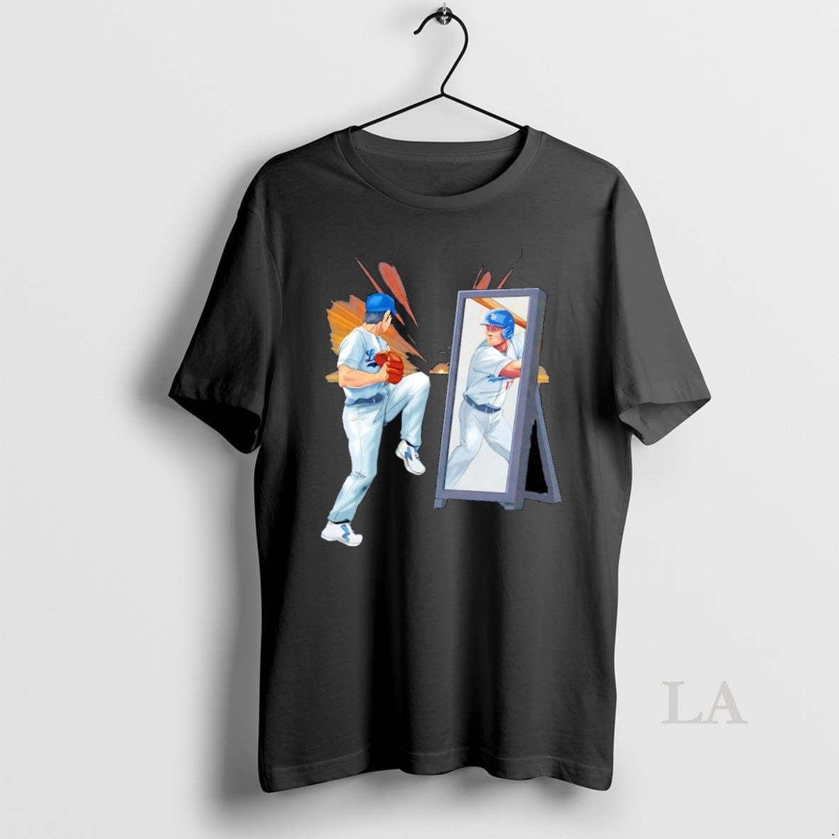 Original Super Shohei Ohtani Mirror World Series Los Angeles Dodgers Baseball T-Shirts, Hoodie, Sweatshirt | InkNestWear.com