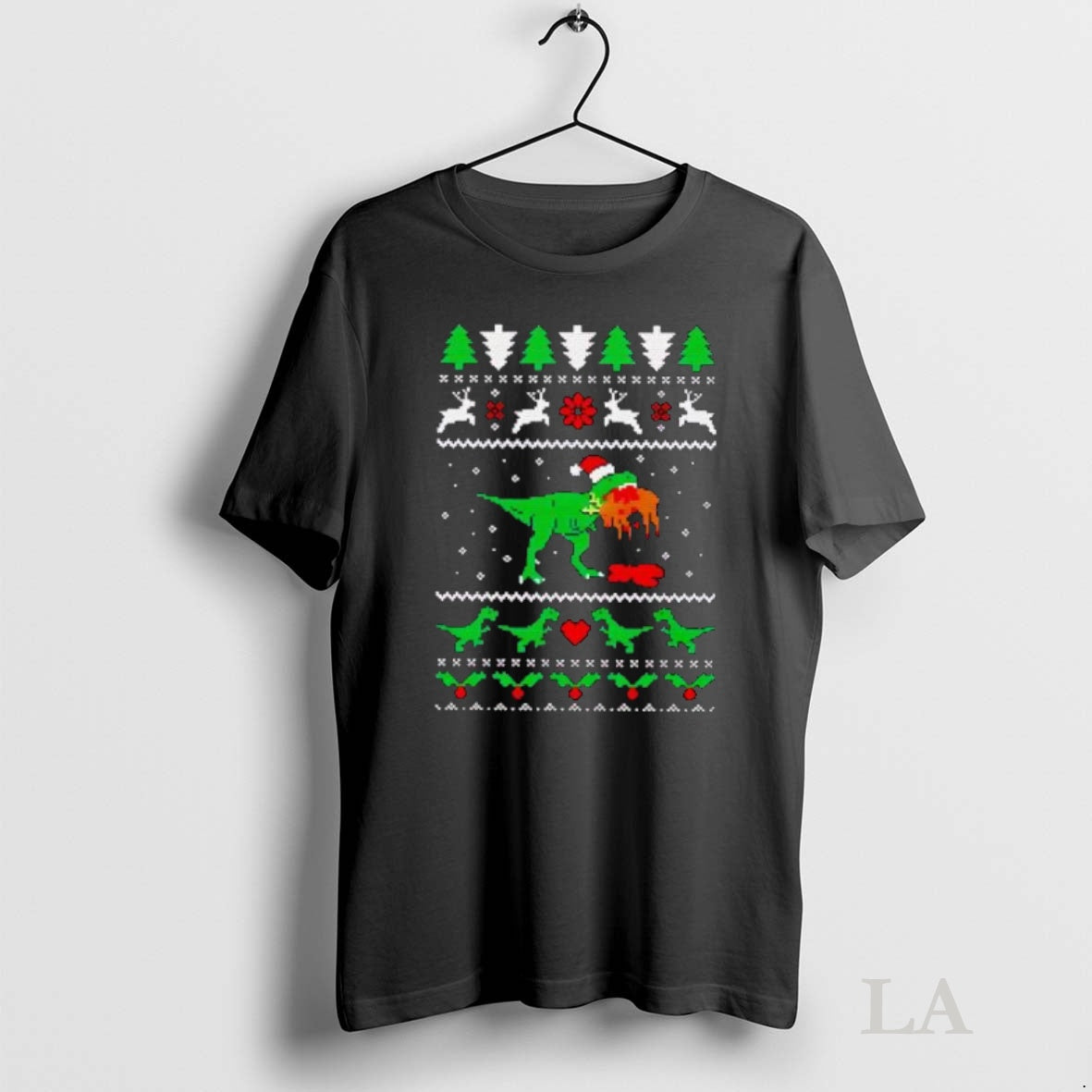 Original T Rex Eating Reindeer Jurassic Christmas T-Shirts, Hoodie, Sweatshirt | InkNestWear.com