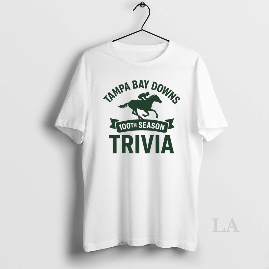 Original Tampa Bay Downs 100th Season Trivia 2025 T-Shirts, Hoodie, Sweatshirt | InkNestWear.com