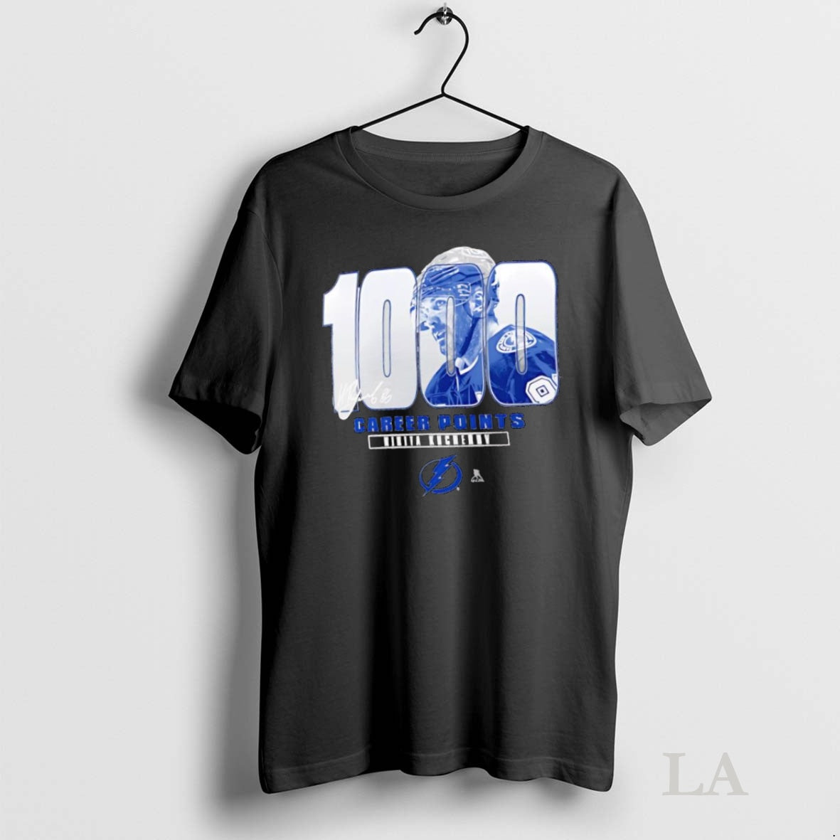 Original Tampa Bay Lightning Nikita Kucherov Mto Label Gray 1000 Career Points Signature Graphic T-Shirts, Hoodie, Sweatshirt