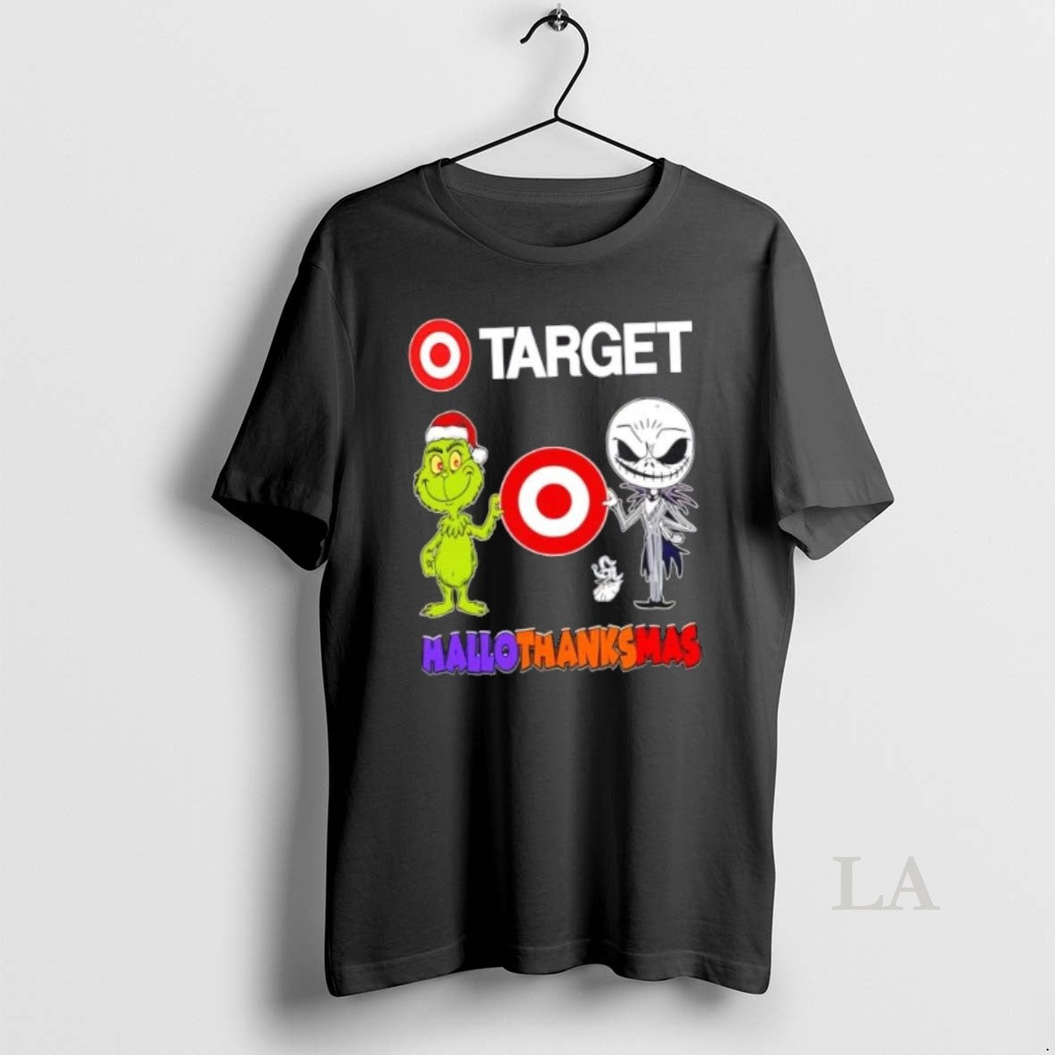 Original Target X Grinch And Jack Skellington Friends Fist Bump Happy Hallothanksmas