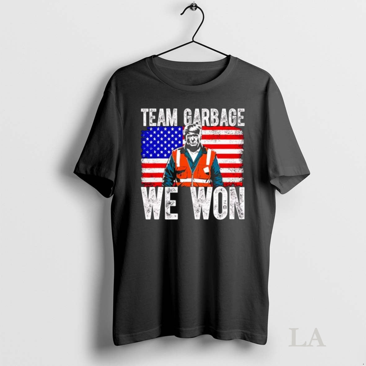 Original Team Garbage We Won Trump America Flag Retro T-Shirts, Hoodie, Sweatshirt | InkNestWear.com