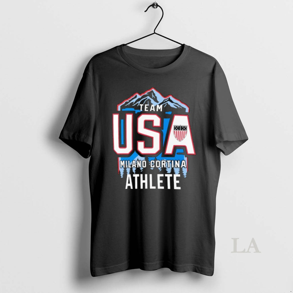 Original Team Usa Milano Cortina Athlete 2026 Winter Olympics Logo T-Shirts, Hoodie, Sweatshirt | InkNestWear.com
