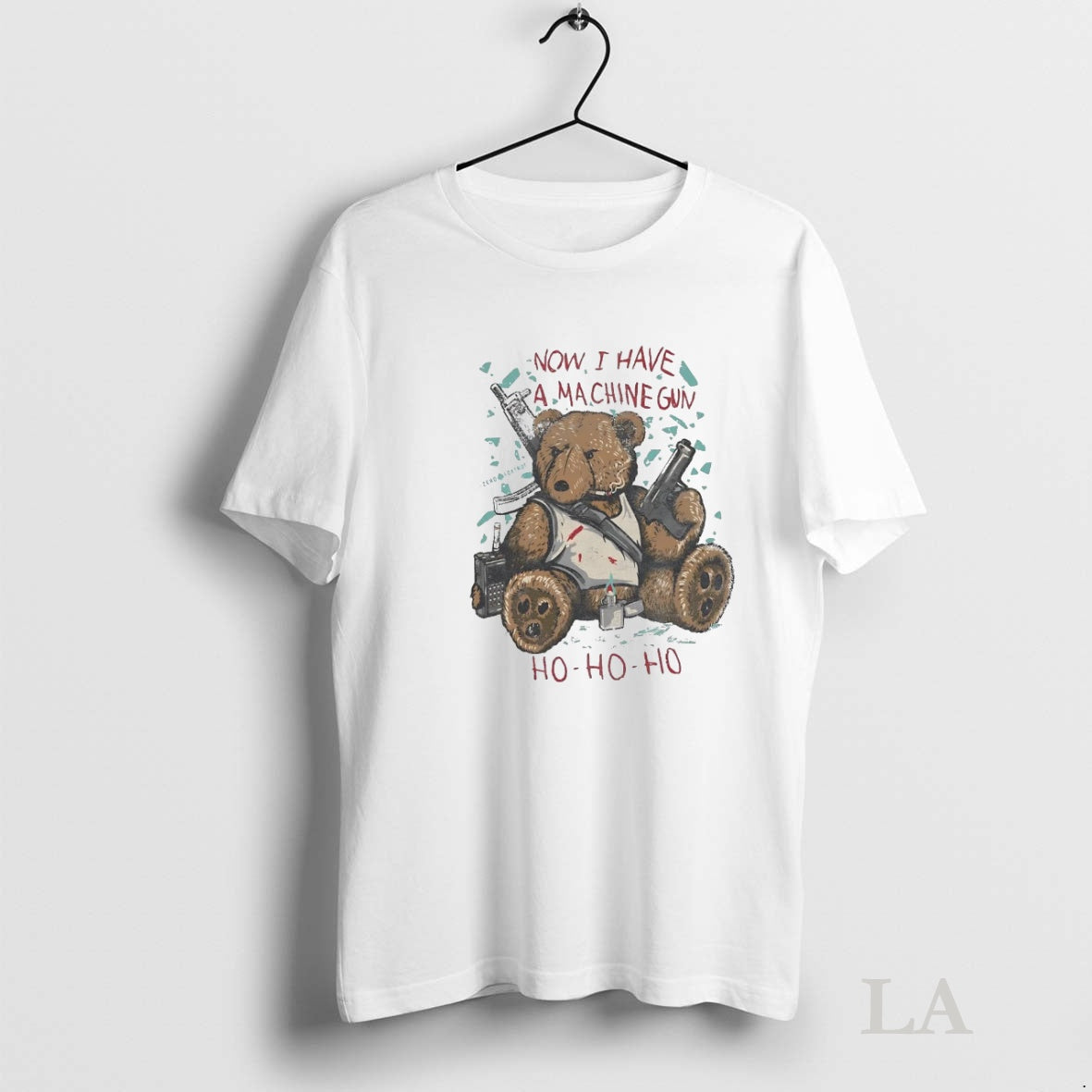 Original Teddy Bear Now I Have A Machine Gun Ho Ho Ho T-Shirts, Hoodie, Sweatshirt | InkNestWear.com