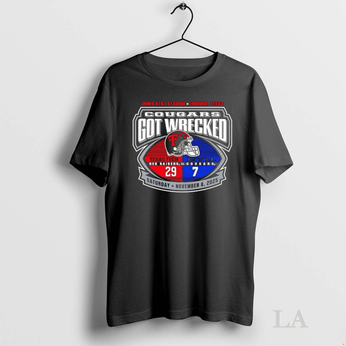 Original Texas Tech Red Raiders Victory Over Byu Cougars Got Wrecked Helmet T-Shirts, Hoodie, Sweatshirt | InkNestWear.com