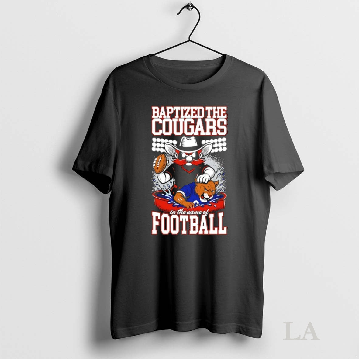 Original Texas Tech Red Raiders Vs Byu Cougars Baptized The Cougars In The Name Of T-Shirts, Hoodie, Sweatshirt