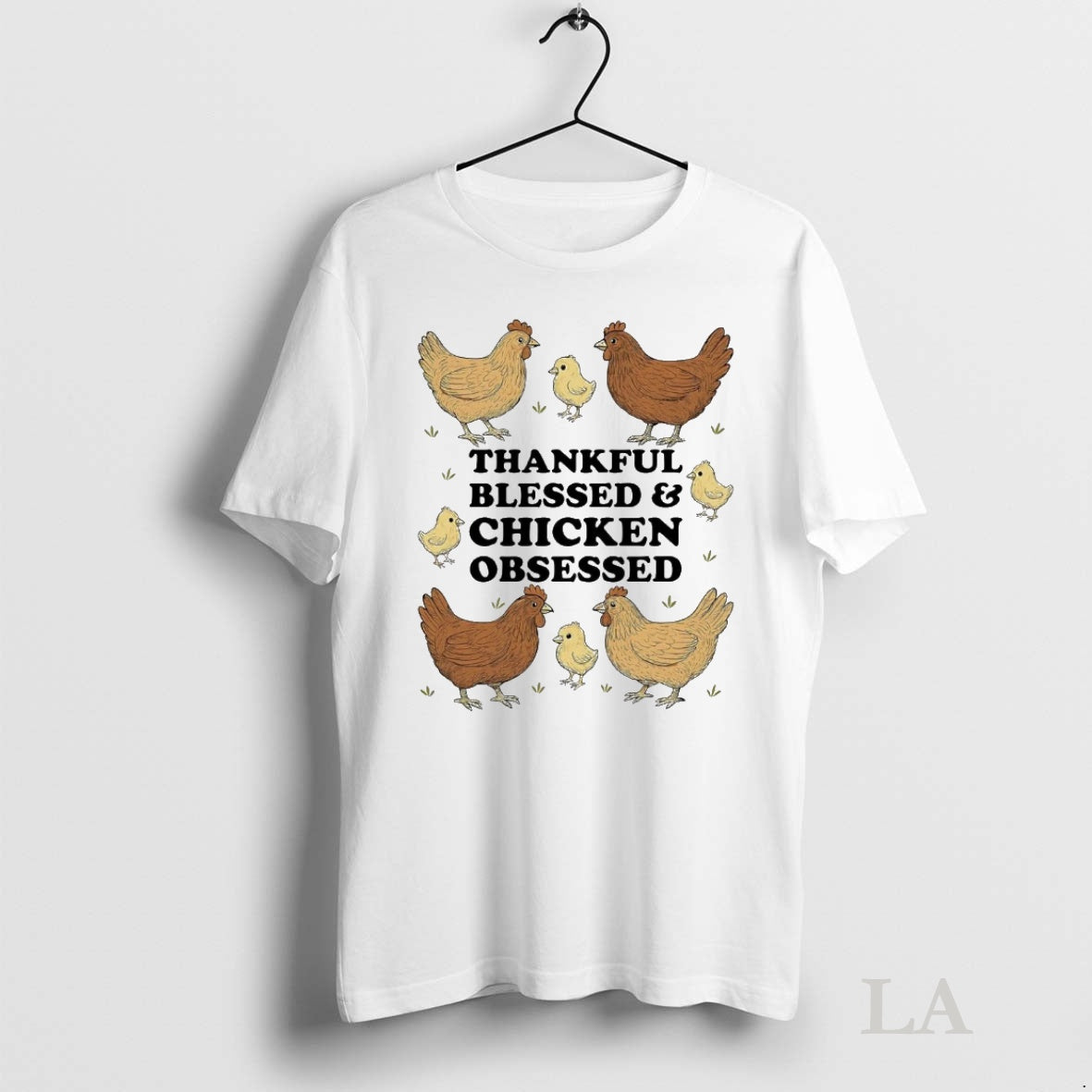 Original Thankful Blessed And Chicken Obsessed Thanksgiving T-Shirts, Hoodie, Sweatshirt | InkNestWear.com