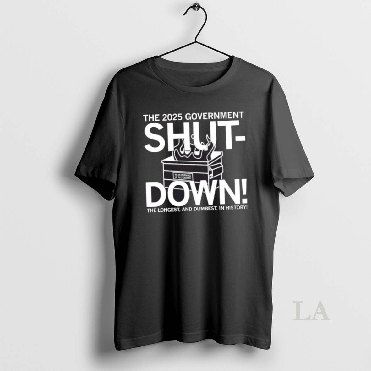 Original The 2025 Government Shutdown The Longest And Dumbest In History T-Shirts, Hoodie, Sweatshirt | InkNestWear.com