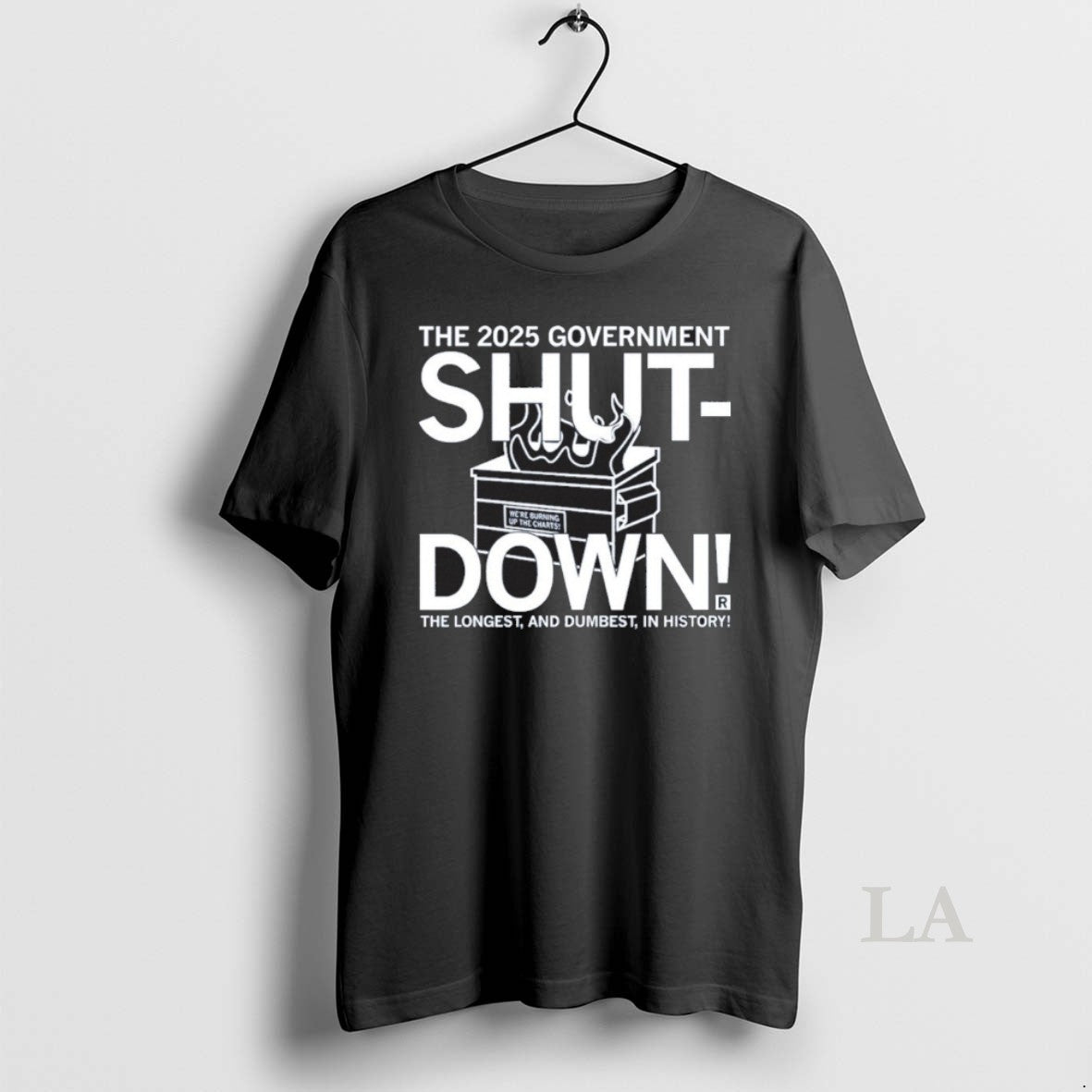 Original The 2025 Shutdown The Longest And Dumbest In History T-Shirts, Hoodie, Sweatshirt | InkNestWear.com