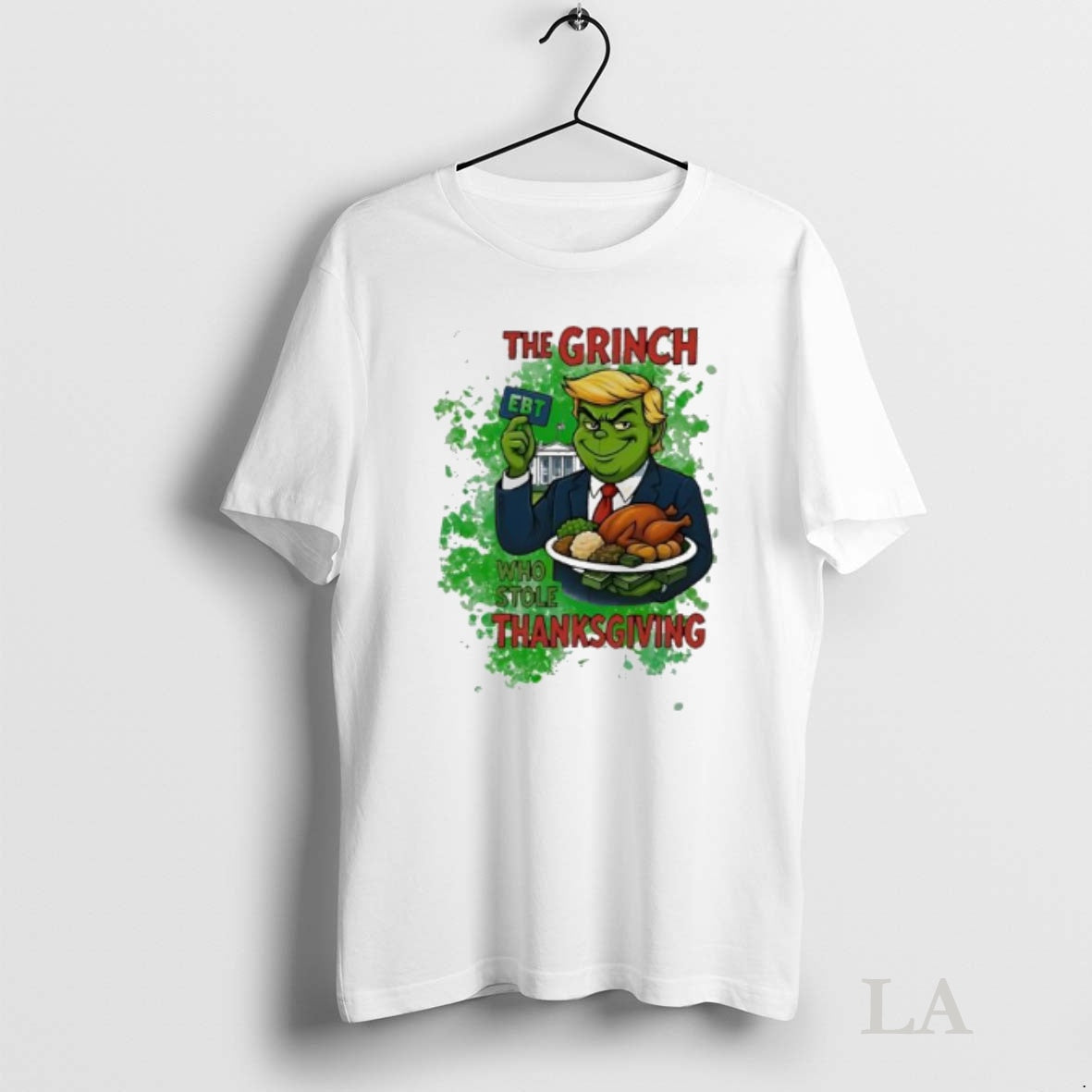 Original The Grinch Trump Who Stole Thanksgiving Ebt T-Shirts, Hoodie, Sweatshirt | InkNestWear.com