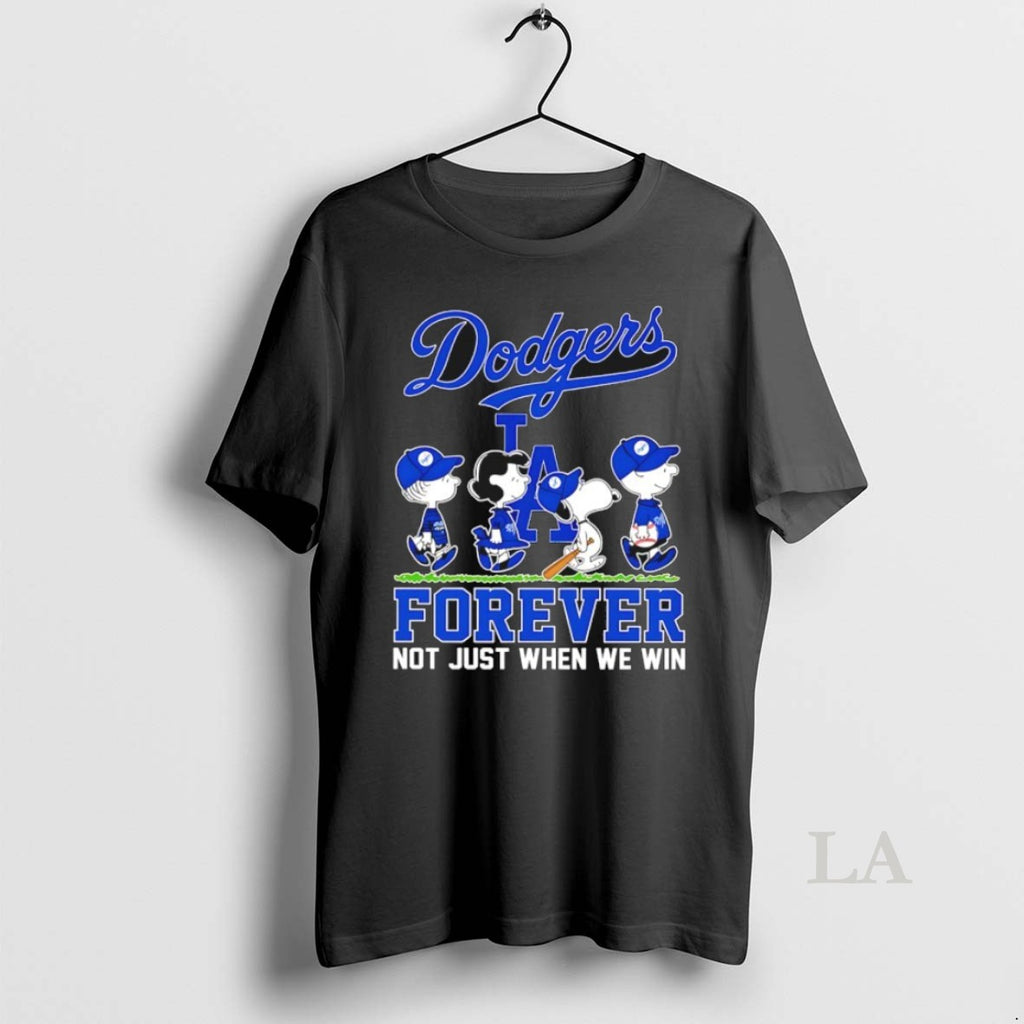 Original The Peanuts Abbey Road Los Angeles Dodgers Forever Not Just When We Win T-Shirts, Hoodie, Sweatshirt