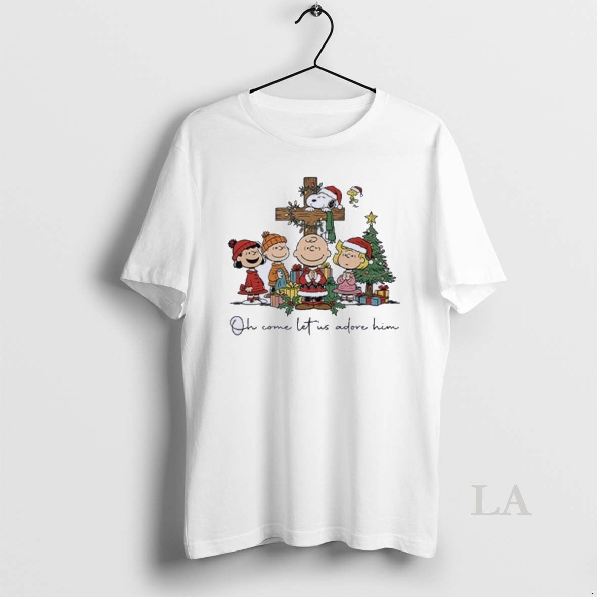 Original The Peanuts Christmas Christian Oh Come Let Us Adore Him T-Shirts, Hoodie, Sweatshirt | InkNestWear.com
