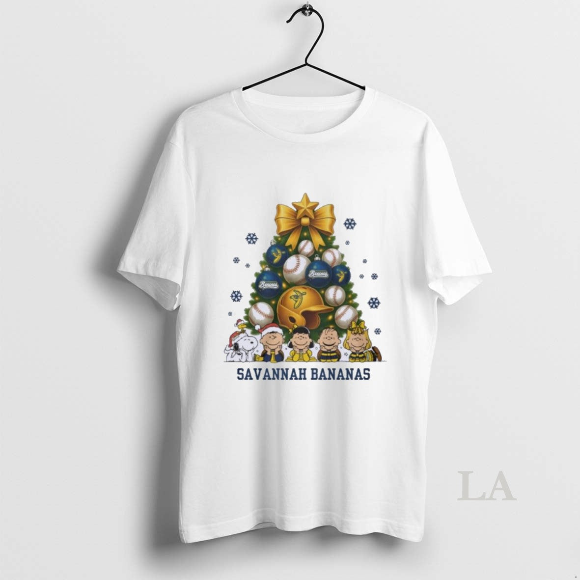 Original The Peanuts Savannah Bananas Baseball Christmas Tree T-Shirts, Hoodie, Sweatshirt | InkNestWear.com