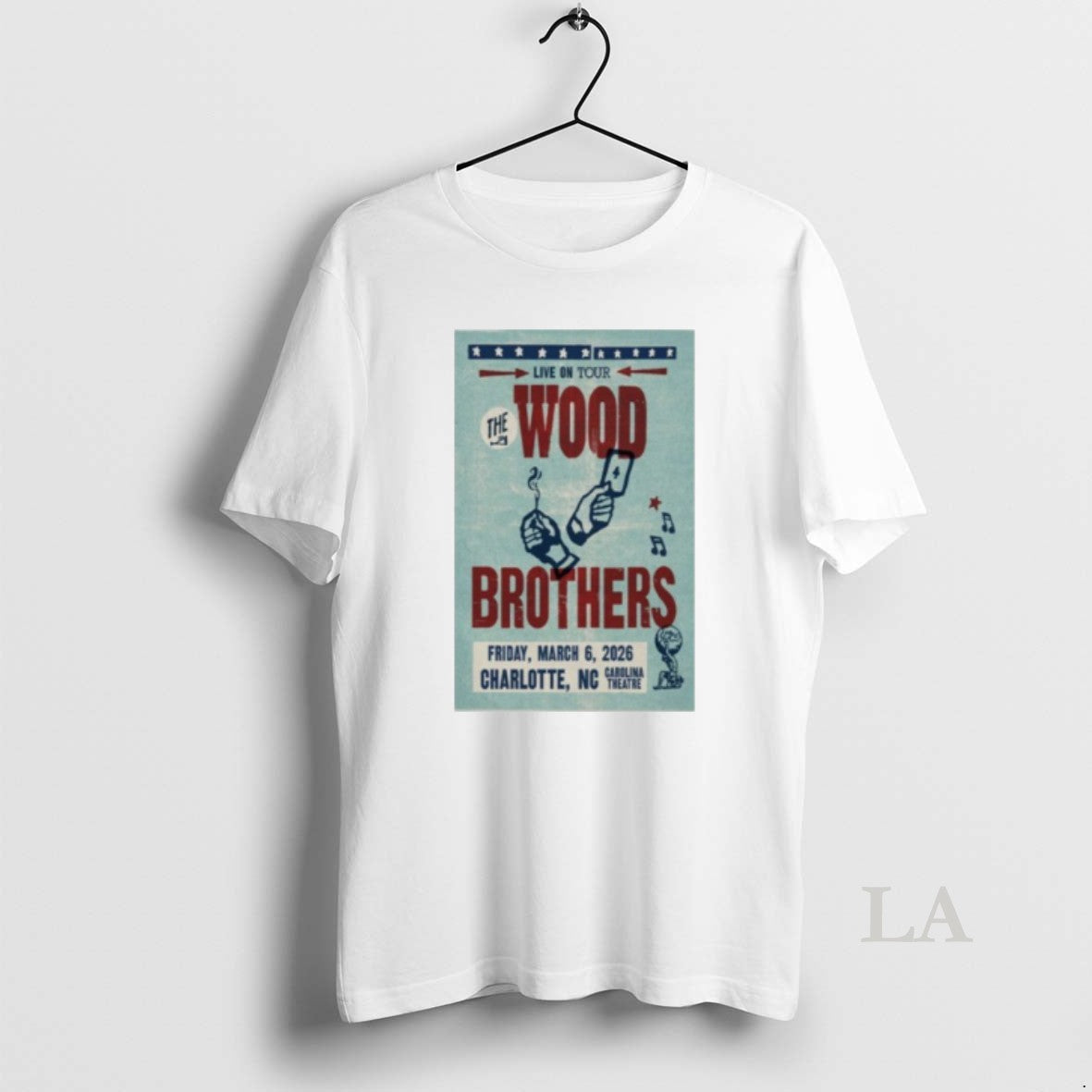 Original The Wood Brothers Charlotte Nc Event Mar 6 2026 T-Shirts, Hoodie, Sweatshirt | InkNestWear.com