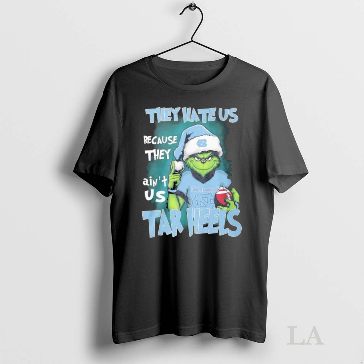 Original They Hate Us Cause They Aint Us Grinch Unc Tar Heels T-Shirts, Hoodie, Sweatshirt | InkNestWear.com