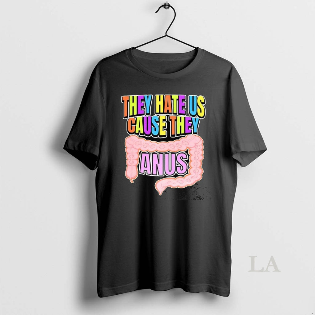 Original They Hate Us Cause They Anus Large Intestine Funny T-Shirts, Hoodie, Sweatshirt | InkNestWear.com