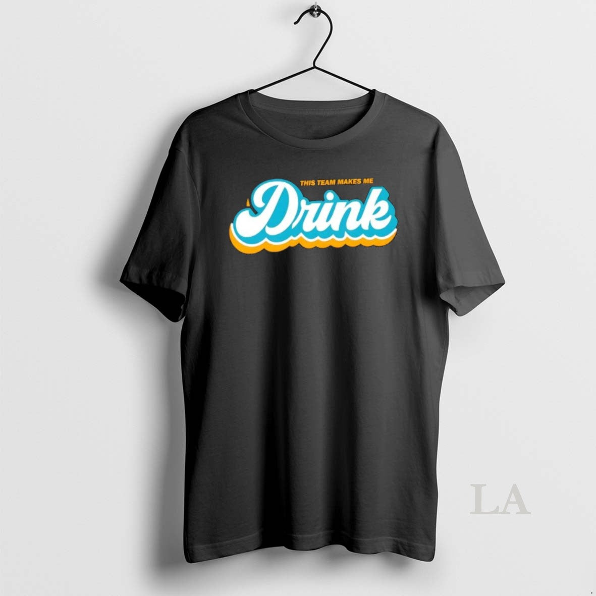 Original This Team Makes Me Drink Miami Football Fan T-Shirts, Hoodie, Sweatshirt | InkNestWear.com
