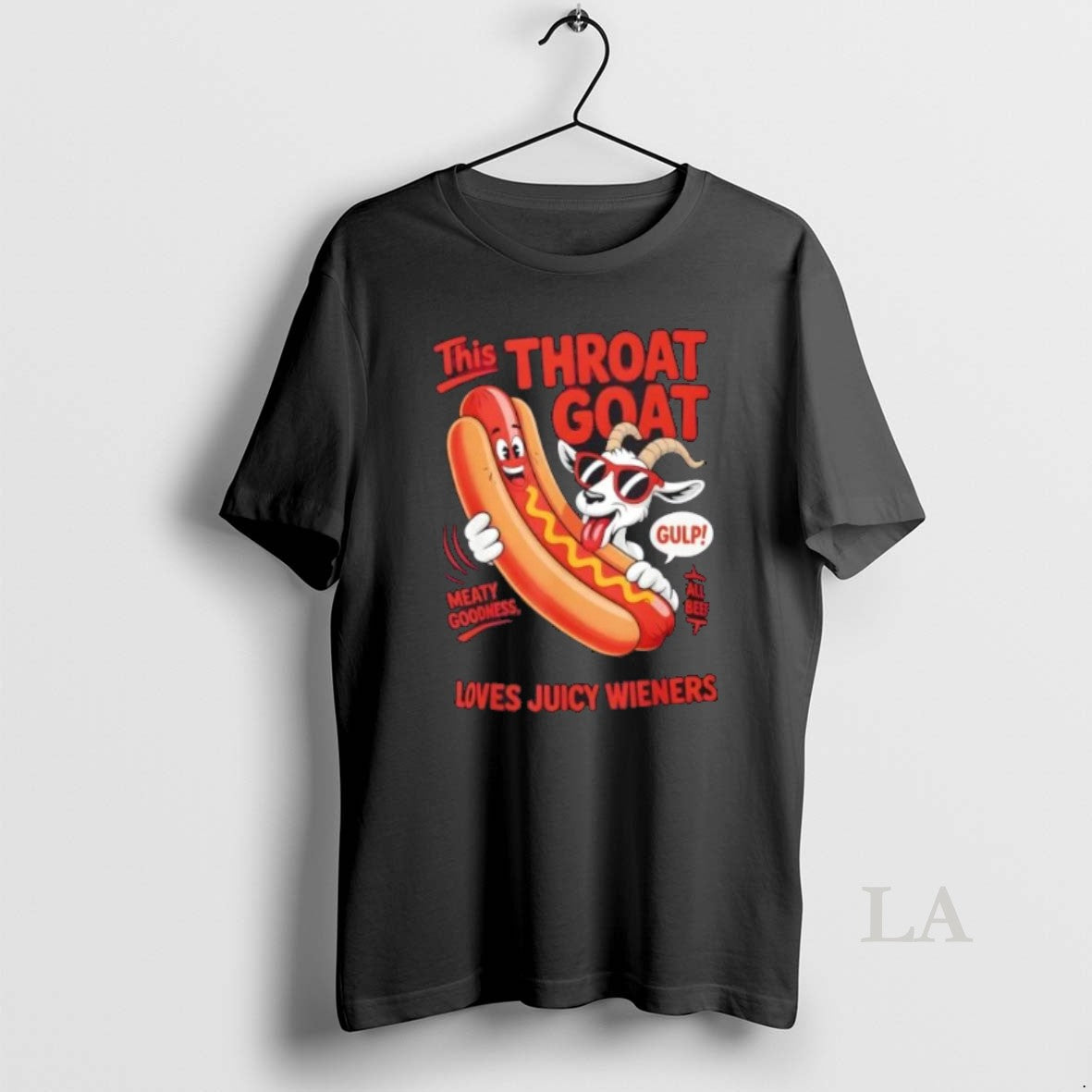 Original This Throat Goat Hotdog Humor Loves Juicy Wieners T-Shirts, Hoodie, Sweatshirt | InkNestWear.com