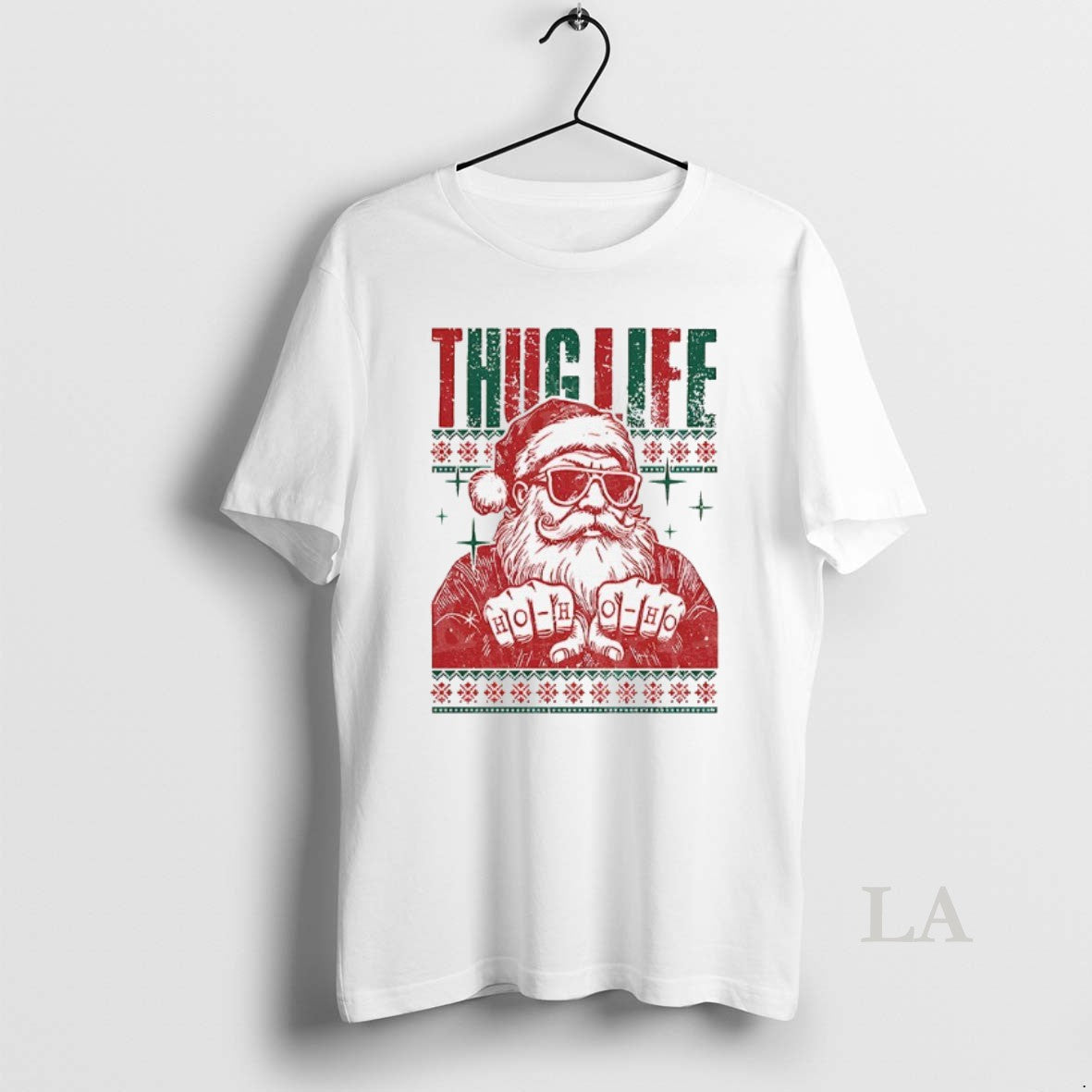Original Thug Life Santa Ho Ho Ho Ugly Christmas 2025 T-Shirts, Hoodie, Sweatshirt | InkNestWear.com