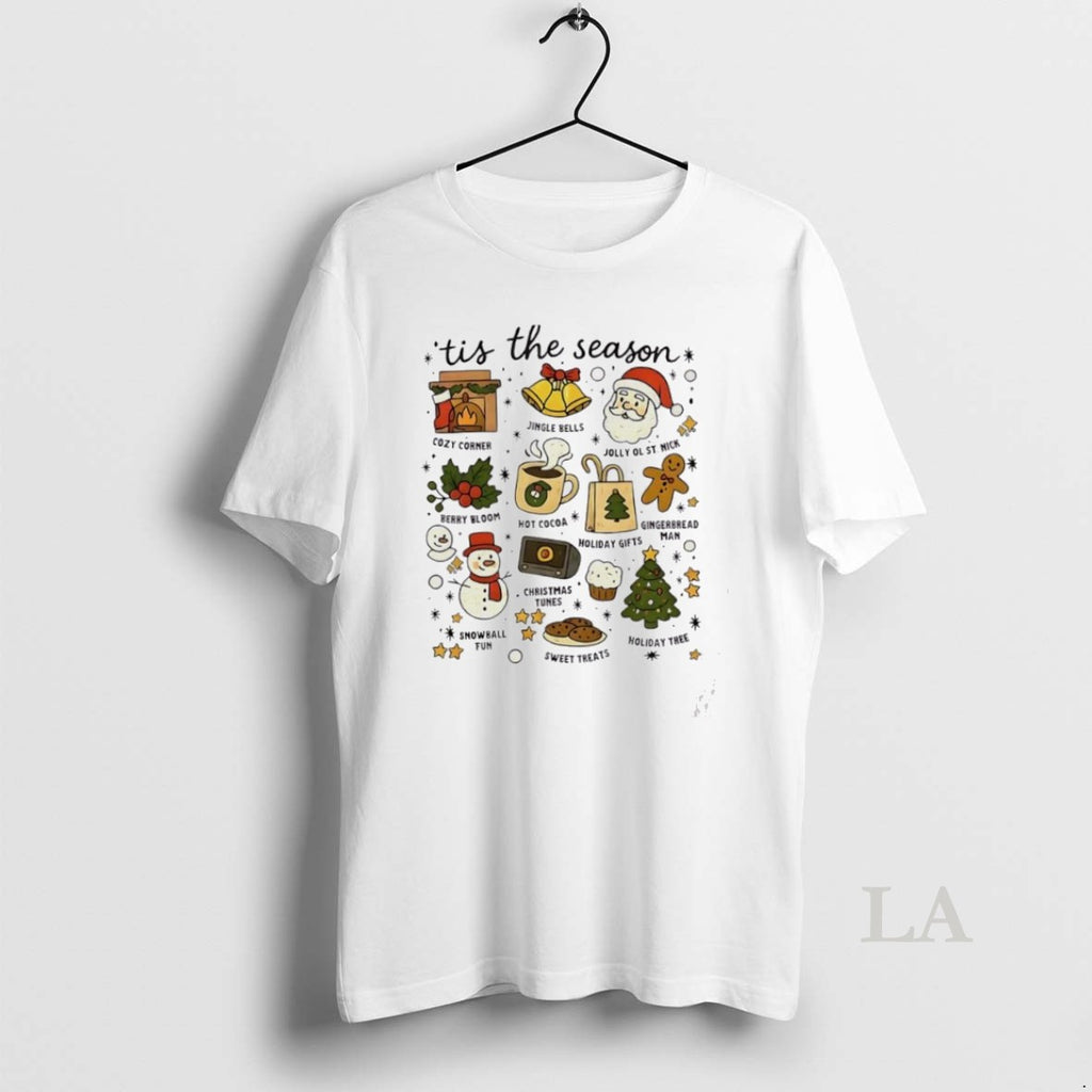 Original Tis The Season Christmas Icons Holiday Treats T-Shirts, Hoodie, Sweatshirt | InkNestWear.com
