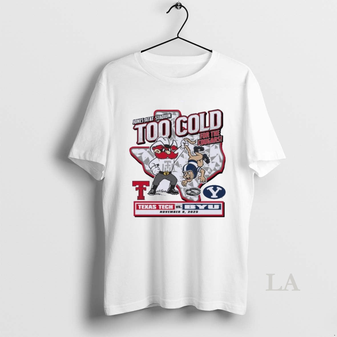Original Too Cold Gameday Texas Tech Vs Byu November 8 2025 T-Shirts, Hoodie, Sweatshirt | InkNestWear.com