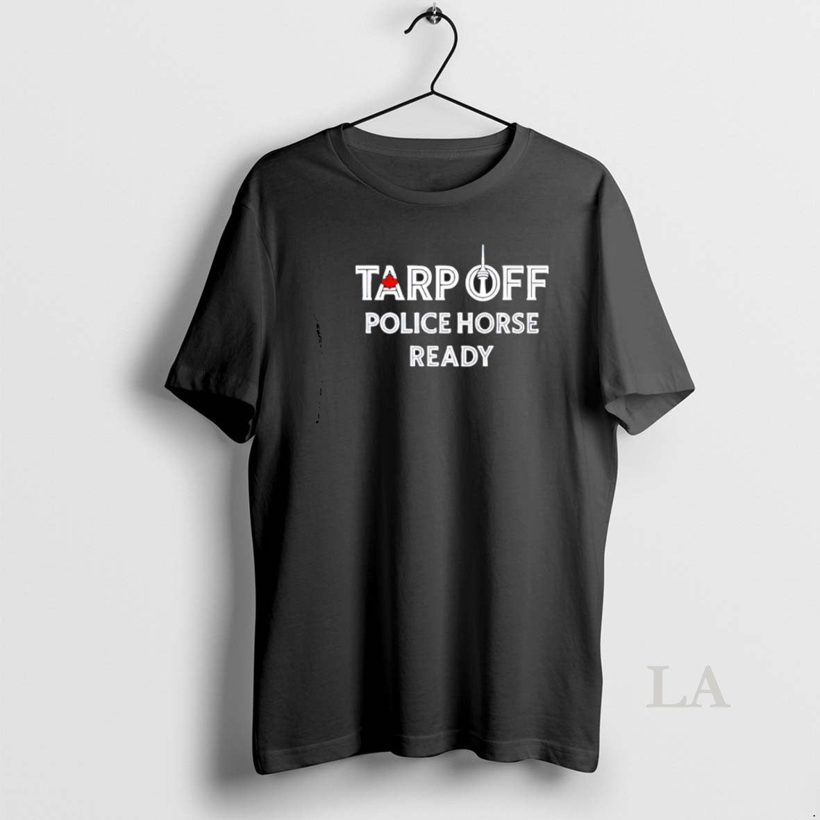 Original Toronto Blue Jays Fan Wearing Tarp Off Police Horse Ready T-Shirts, Hoodie, Sweatshirt | InkNestWear.com