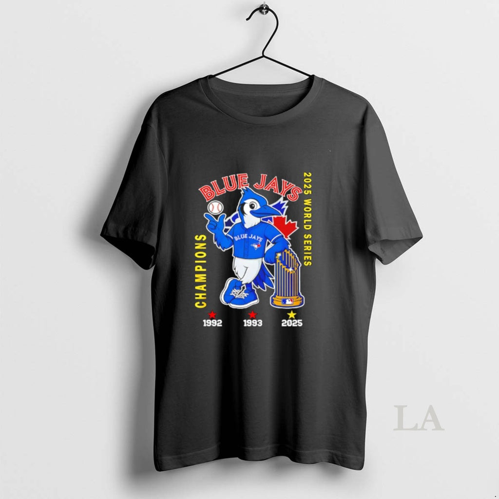 Original Toronto Blue Jays World Series Champions 2025 3 Time Mascot T-Shirts, Hoodie, Sweatshirt | InkNestWear.com
