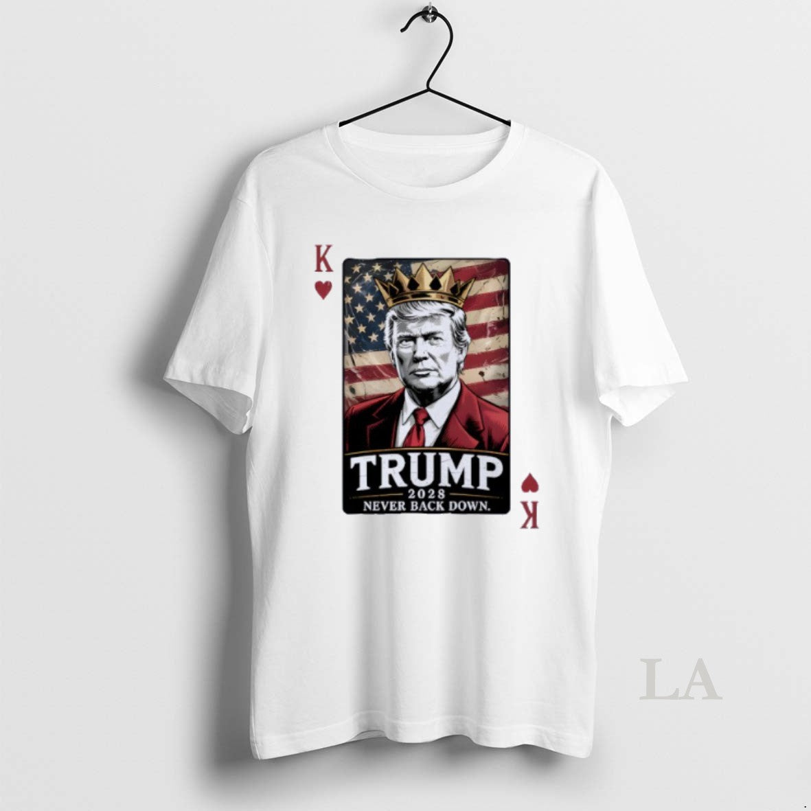 Original Trump 2028 King Card Never Back Down T-Shirts, Hoodie, Sweatshirt | InkNestWear.com