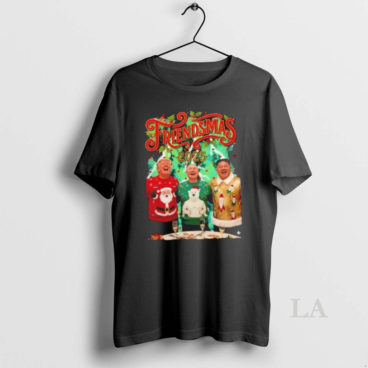 Original Trump Putin And Kim Jong Un Friendsmas Christmas T-Shirts, Hoodie, Sweatshirt | InkNestWear.com