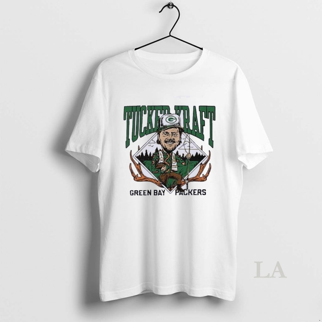 Original Tucker Kraft Gone Hunting Green Bay Packers Caricature T-Shirts, Hoodie, Sweatshirt | InkNestWear.com