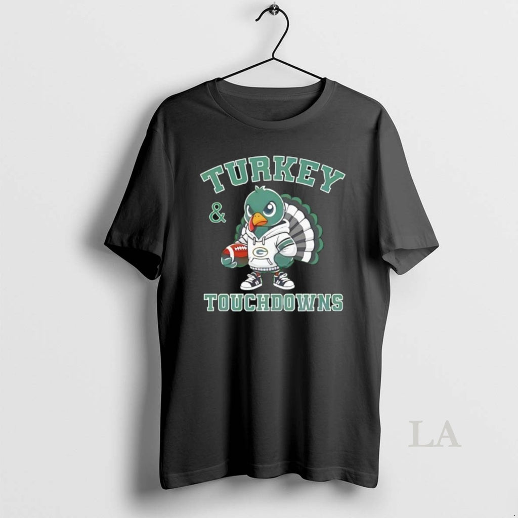 Original Turkey Touchdowns Green Bay Packers Thanksgiving T-Shirts, Hoodie, Sweatshirt | InkNestWear.com