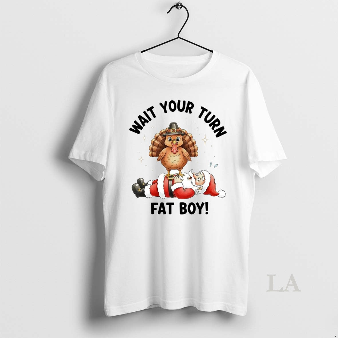 Original Turkey Tread On Santa Wait Your Turn Fat Boy T-Shirts, Hoodie, Sweatshirt | InkNestWear.com