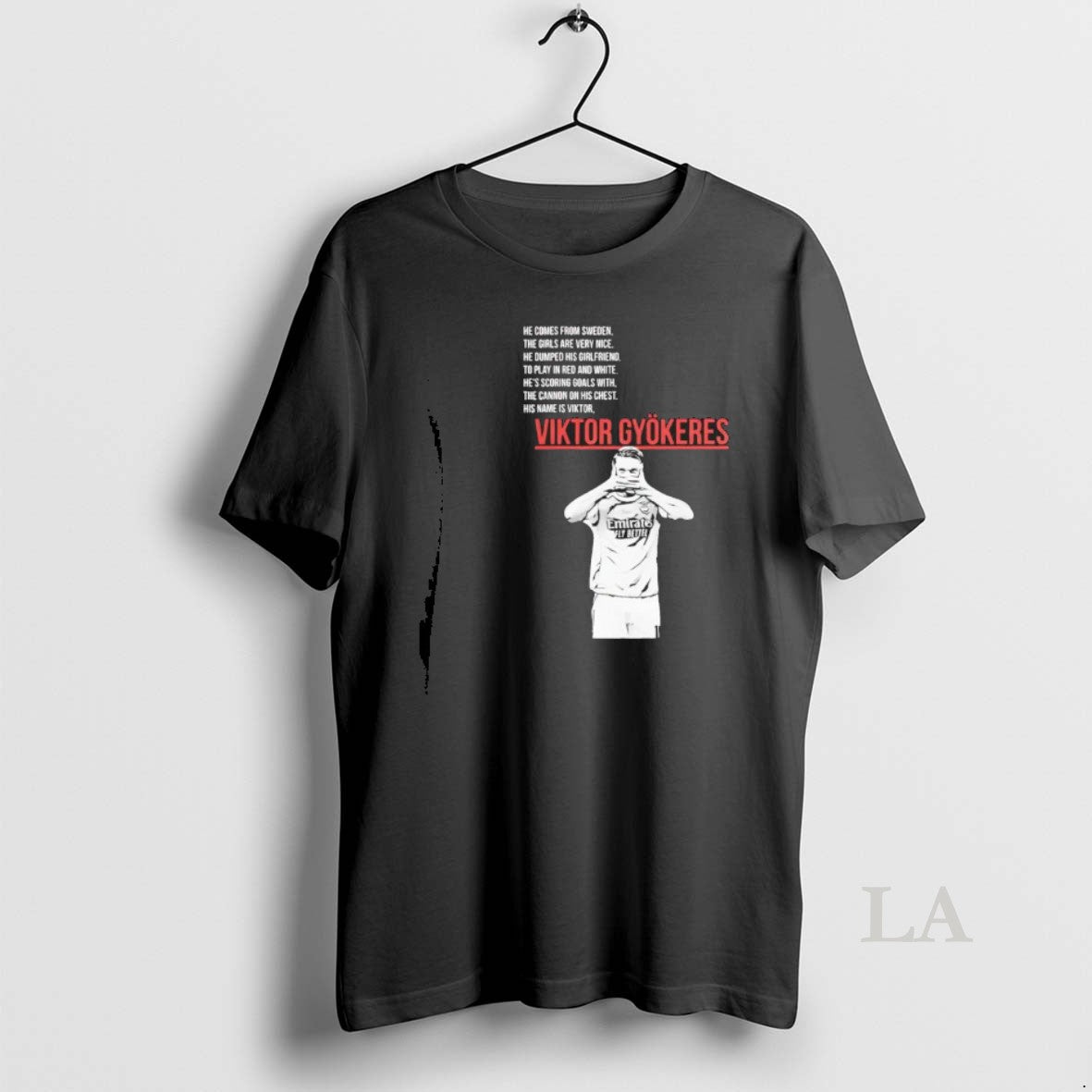Original Viktor Gyokeres He Comes From Sweden The Girls Are Very Nice T-Shirts, Hoodie, Sweatshirt | InkNestWear.com