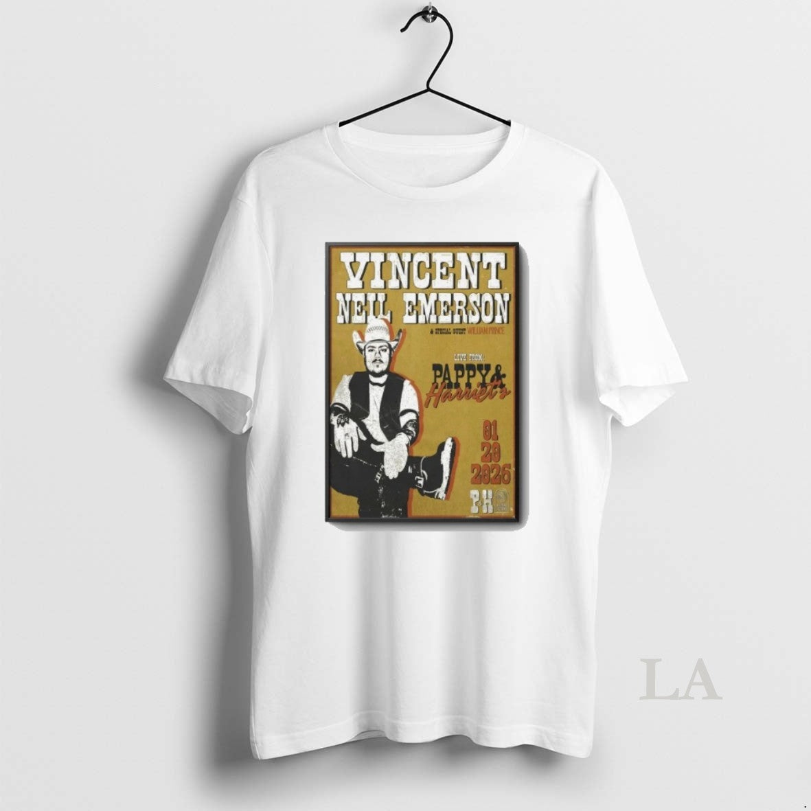 Original Vincent Neil Emerson Pioneertown Tour Jan 20 2026 T-Shirts, Hoodie, Sweatshirt