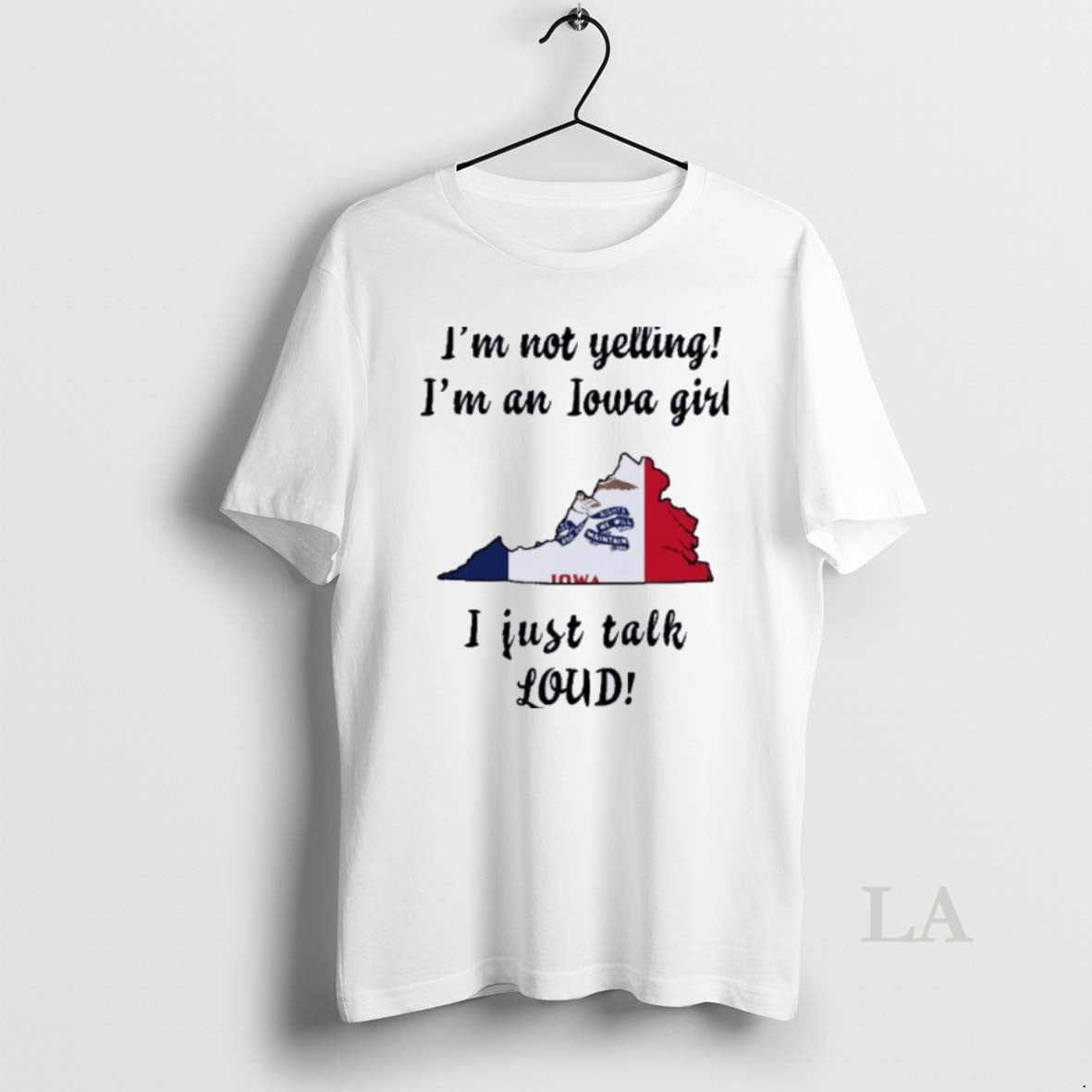 Original Virginia Map Im Not Yelling Im An Iowa Girl I Just Talk Loud T-Shirts, Hoodie, Sweatshirt | InkNestWear.com