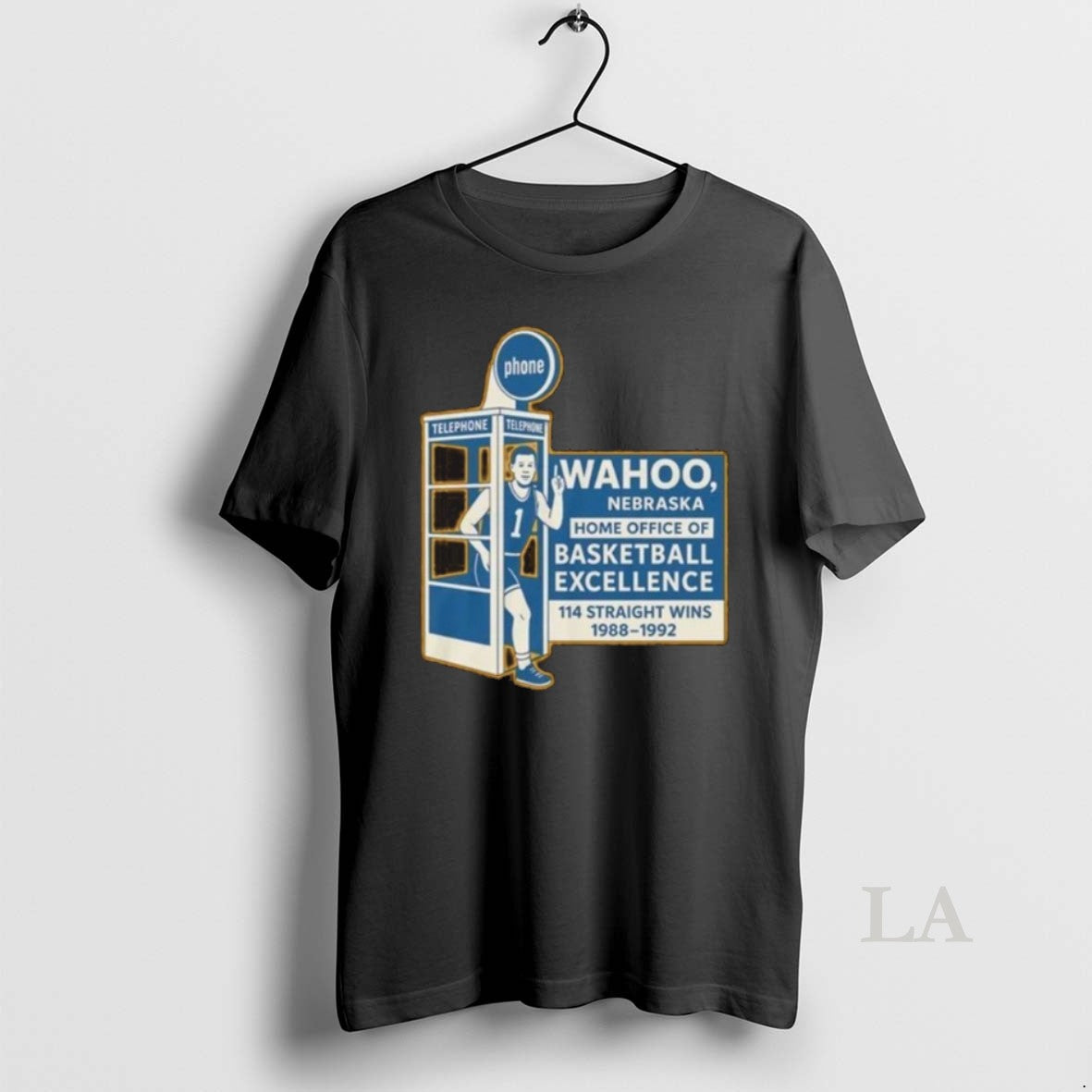 Original Wahoo Nebraska Home Office Of Basketball Excellence 114 Straight Wins 1988 1992 T-Shirts, Hoodie, Sweatshirt
