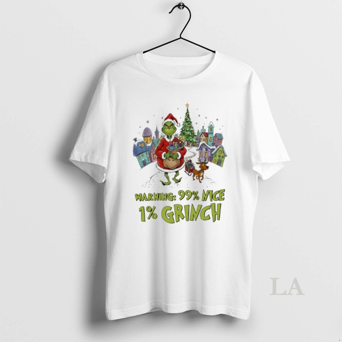 Original Warning 99 Percent Nice 1 Percent Grinch Christmas T-Shirts, Hoodie, Sweatshirt | InkNestWear.com