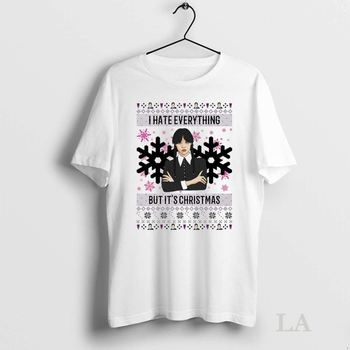 Original Wednesday Addams I Hate Everything But Its Christmas T-Shirts, Hoodie, Sweatshirt | InkNestWear.com