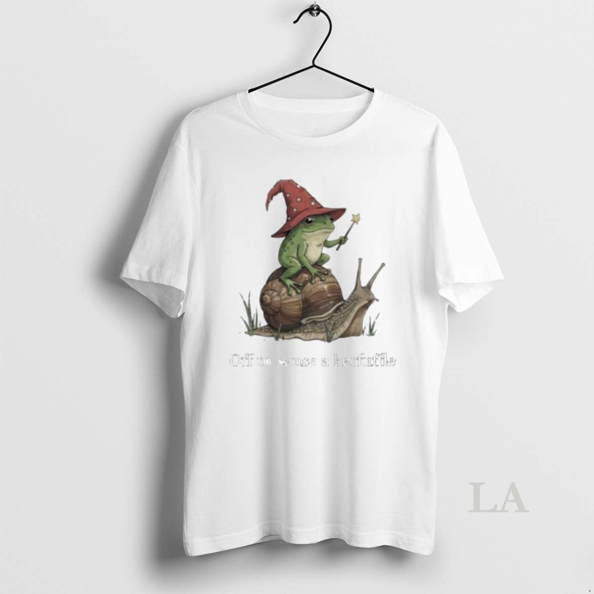 Original Whimsical Wizard Frog Off To Cause A Kerfuffle T-Shirts, Hoodie, Sweatshirt | InkNestWear.com