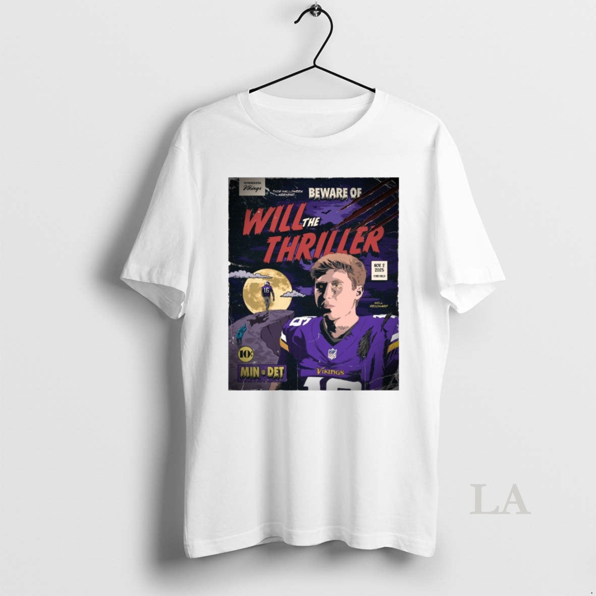 Original Will Reichard Minnesota Vikings Vs Detroit Lions Will The Thriller November 2 2025 Ford T-Shirts, Hoodie, Sweatshirt