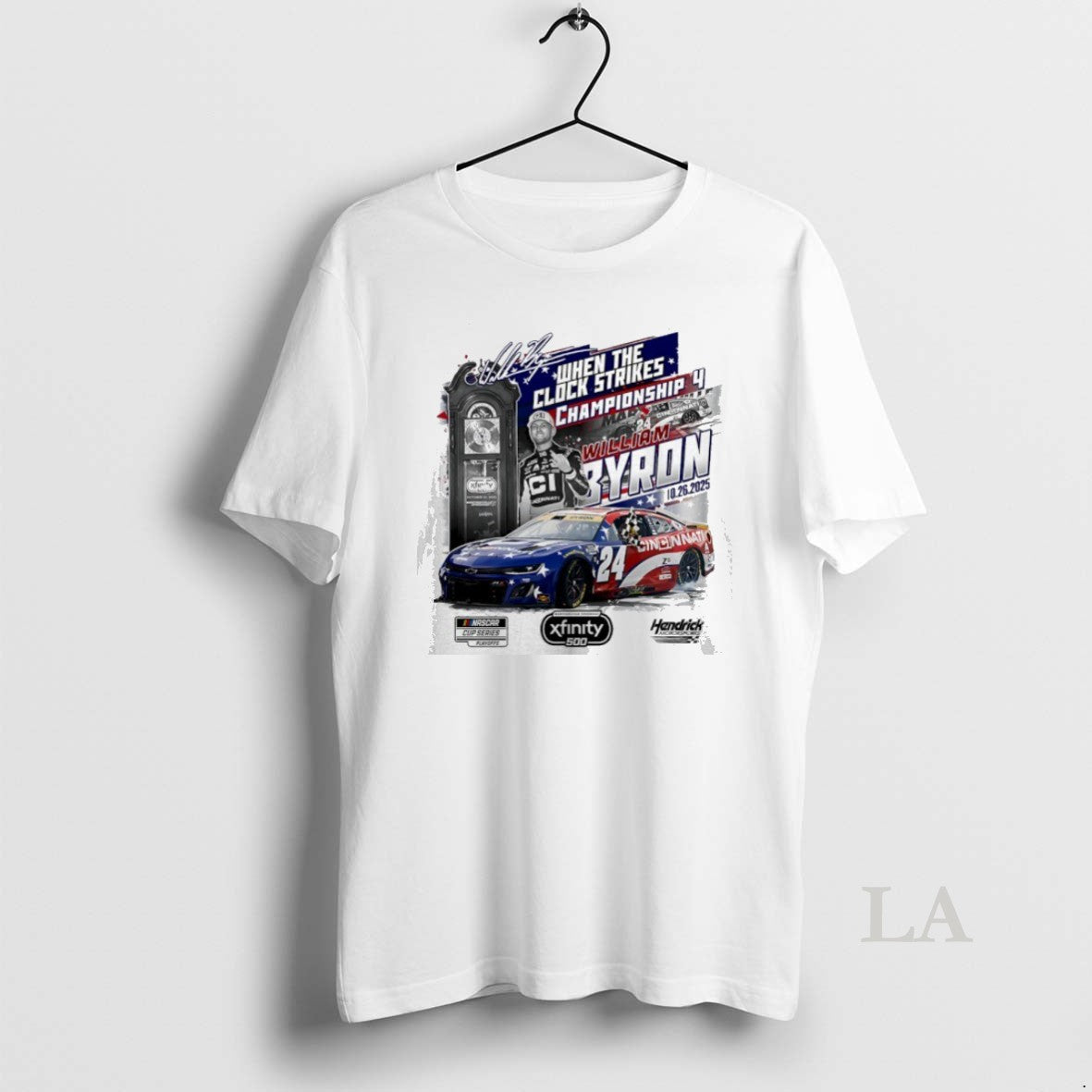 Original William Byron 2025 Xfinity 500 Race Winner Championship 4 When The Clock Strikes Signature T-Shirts, Hoodie,...