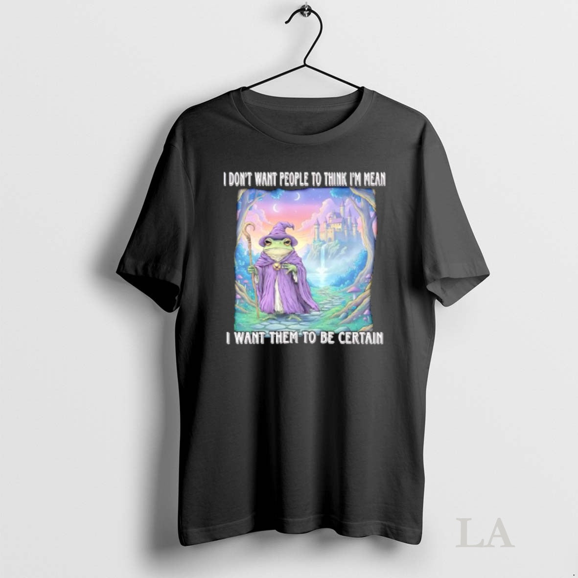 Original Wizard Frog I Dont Want People To Think Im Mean I Want Them To T-Shirts, Hoodie, Sweatshirt | InkNestWear.com