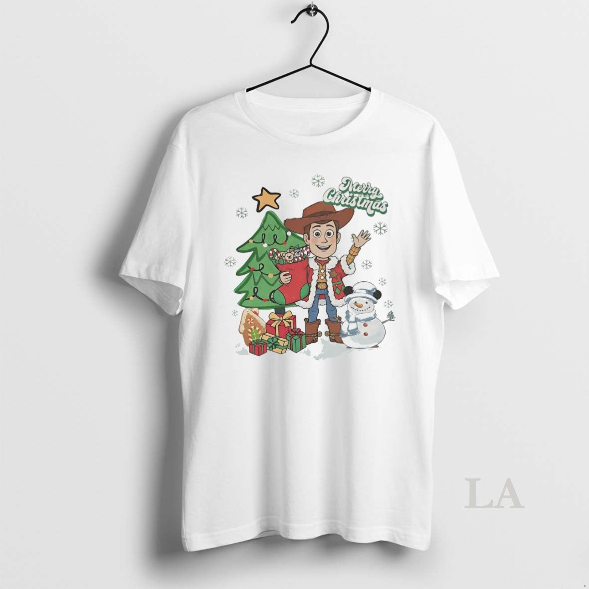 Original Woody Merry Christmas Tree Gifts Snowman White T-Shirts, Hoodie, Sweatshirt | InkNestWear.com