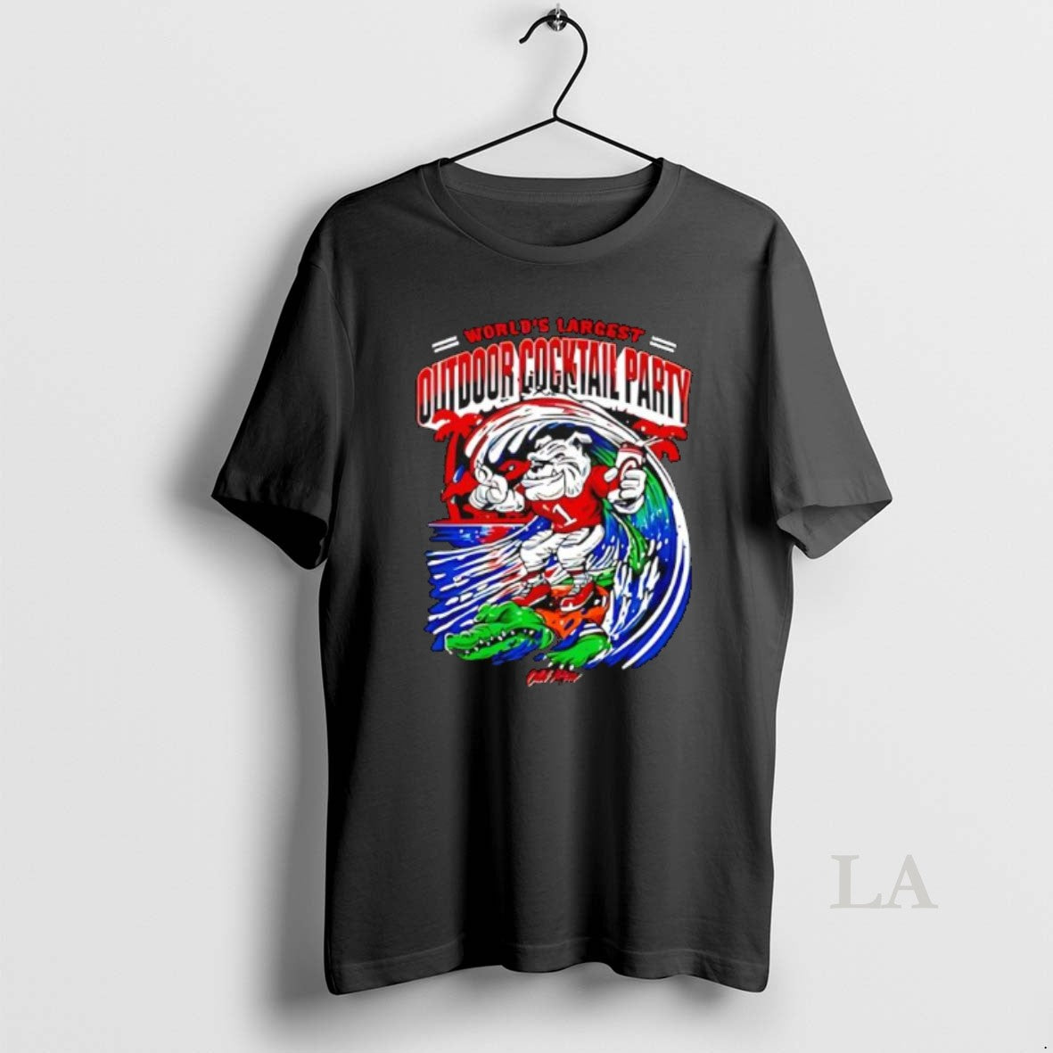 Original Worlds Largest Outdoor Cocktail Party Georgia Bulldogs And Florida Gators College Mascots T-Shirts, Hoodie,...