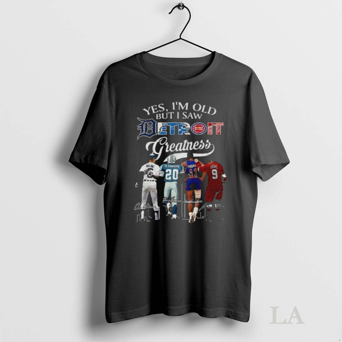 Original Yes Im Old But I Saw Al Kaline Barry Sanders Isiah Thomas Steve Yzerman T-Shirts, Hoodie, Sweatshirt